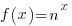 f(x)=n^x