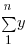 sum{1}{n}{y}