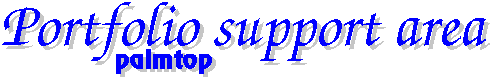 Portfolio Support Page